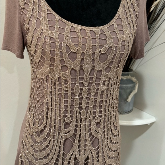 Daytrip women Short Sleeve top Beige, Made in USA - Picture 7 of 9